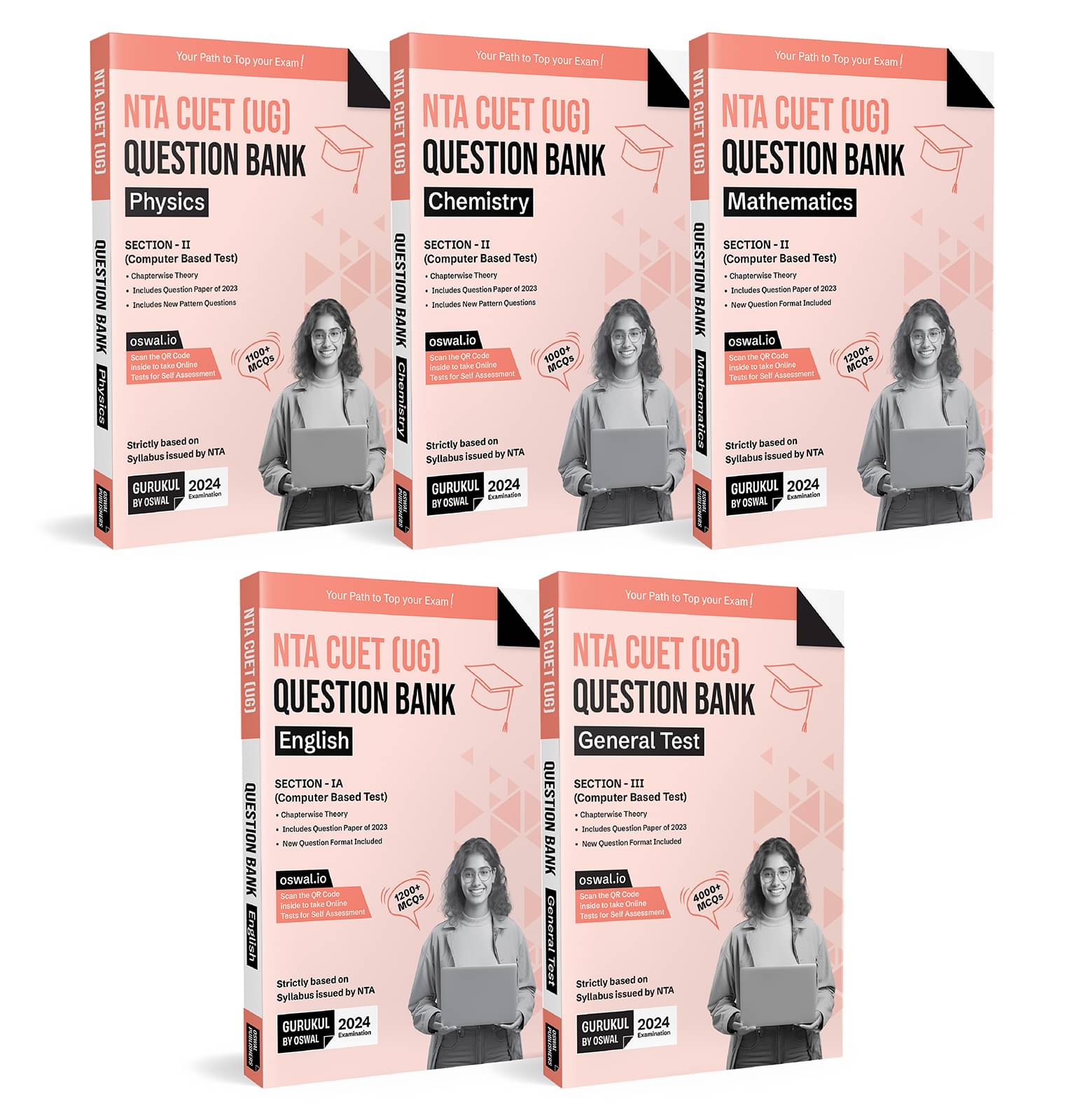 Gurukul NTA CUET Science PCM Question Bank Bundles (Set of 5) Exam 2024 : Physics, Chemistry, Maths, English & General Test (MCQs, Chapterwise Theory, 2023 Solved Paper, New Paper Pattern) Gurukul NTA CUET Science PCM Question Bank Bundles (Set of 5) Exam 2024 : Physics, Chemistry, Maths, English & General Test (MCQs, Chapterwise Theory, 2023 Solved Paper, New Paper Pattern)