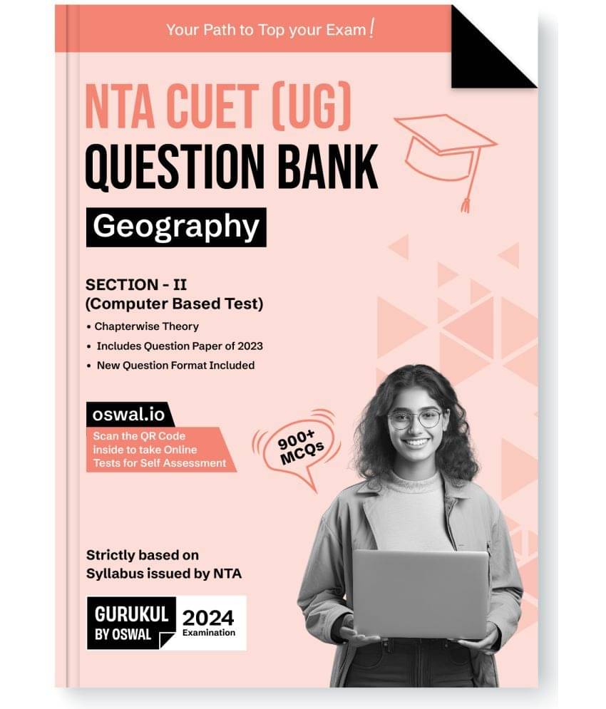Gurukul NTA CUET (UG) Geography Question Bank Exam 2024 : 900+ MCQs with Chapterwise Theory, 2023 Solved Paper, New Paper Pattern, Common University Entrance Test Computer Based Gurukul NTA CUET (UG) Geography Question Bank Exam 2024 : 900+ MCQs with Chapterwise Theory, 2023 Solved Paper, New Paper Pattern, Common University Entrance Test Computer Based