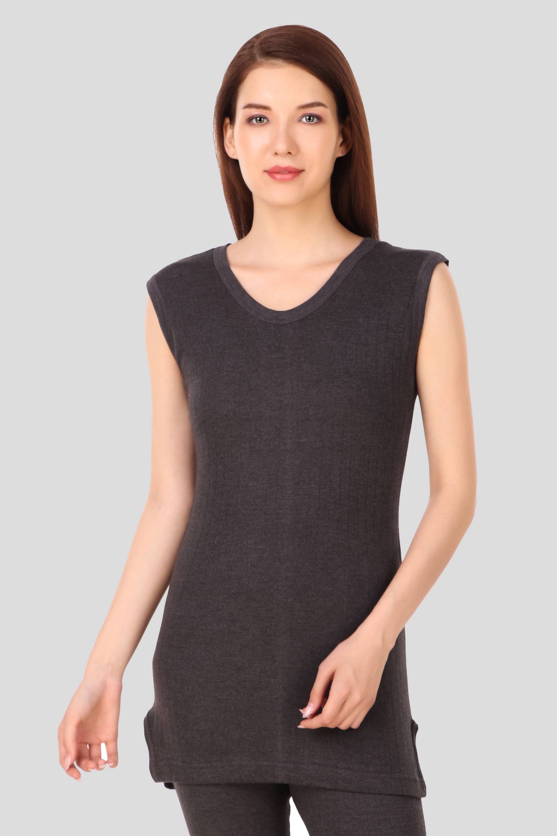 Inner Element Cotton Blend Thermal Tops - Grey Pack of 1 Inner Element Cotton Blend Thermal Tops - Grey Pack of 1
