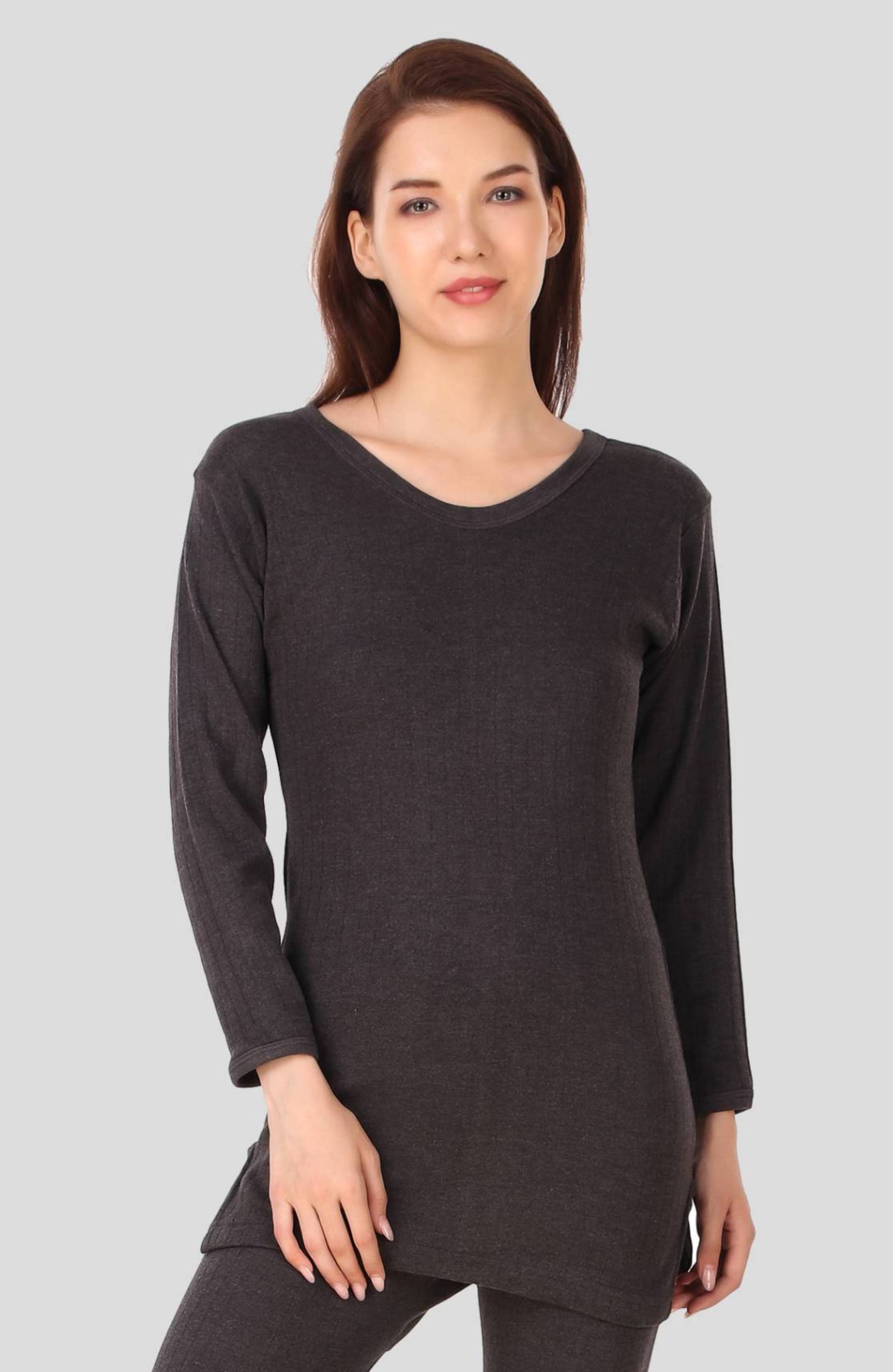 Inner Element Cotton Blend Thermal Tops - Grey Pack of 1 Inner Element Cotton Blend Thermal Tops - Grey Pack of 1