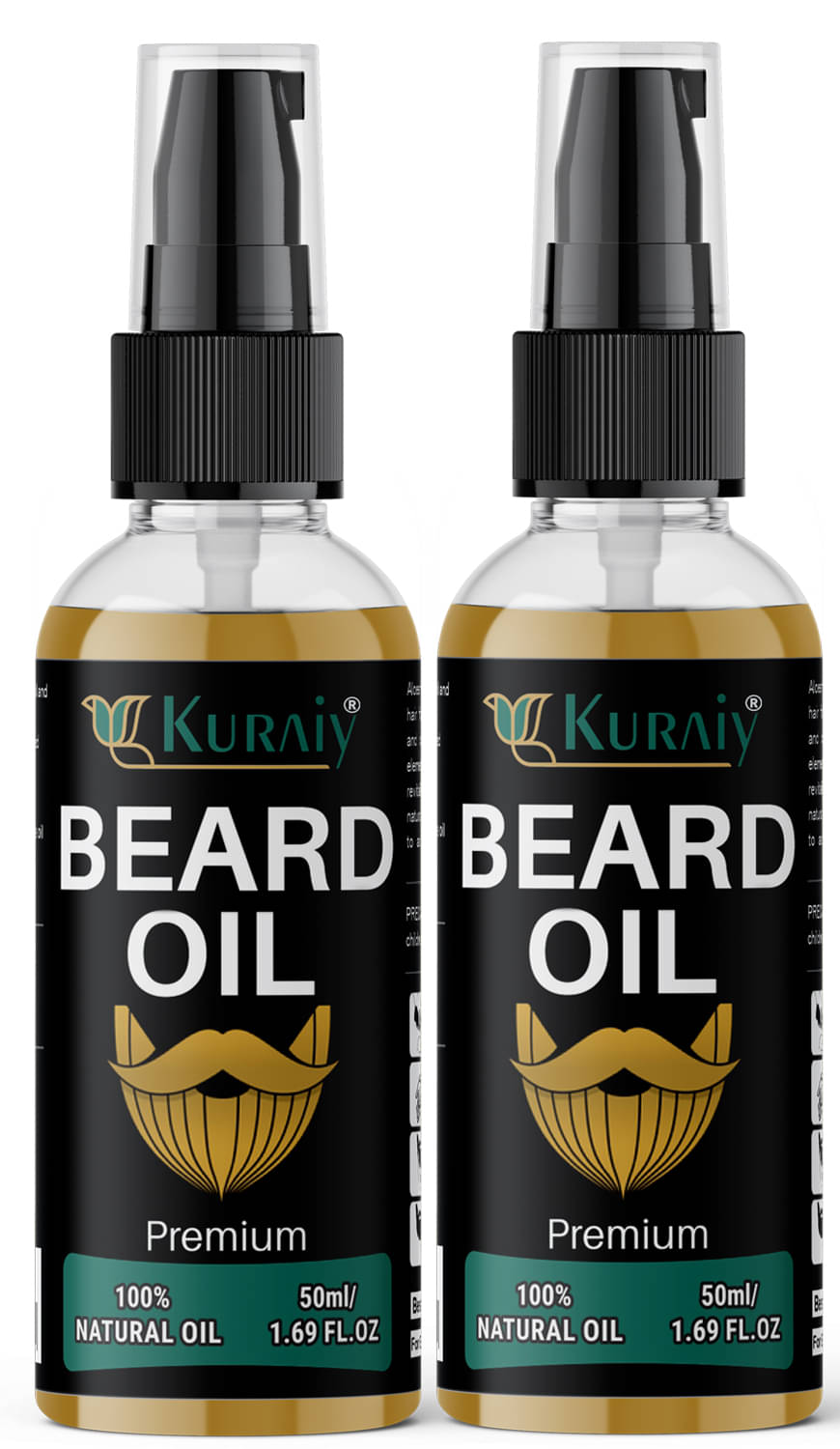     			KURAIY Beard Growth Essential Oil For Men Beard Care Hair Growth Nourishing Beard Care