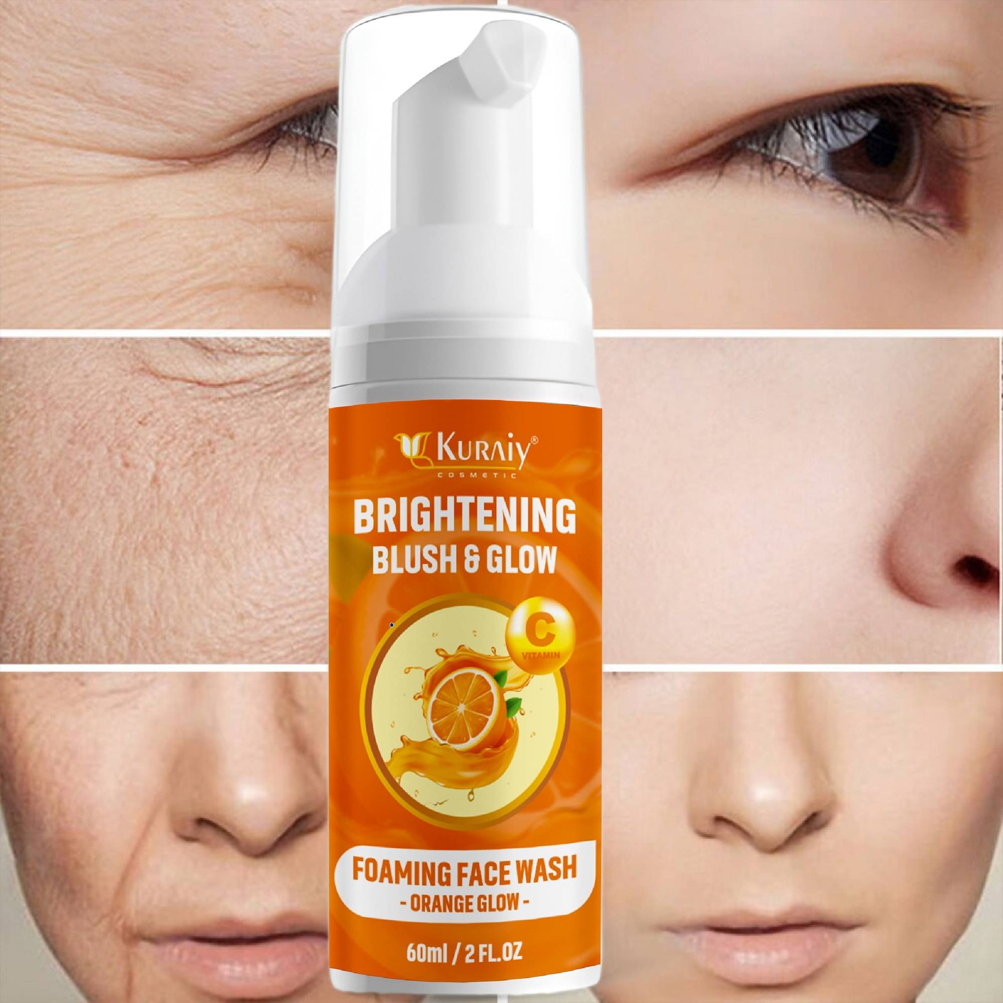     			KURAIY Face Wash Cream With Natural Deep Moisturizing Face wash 60 ML