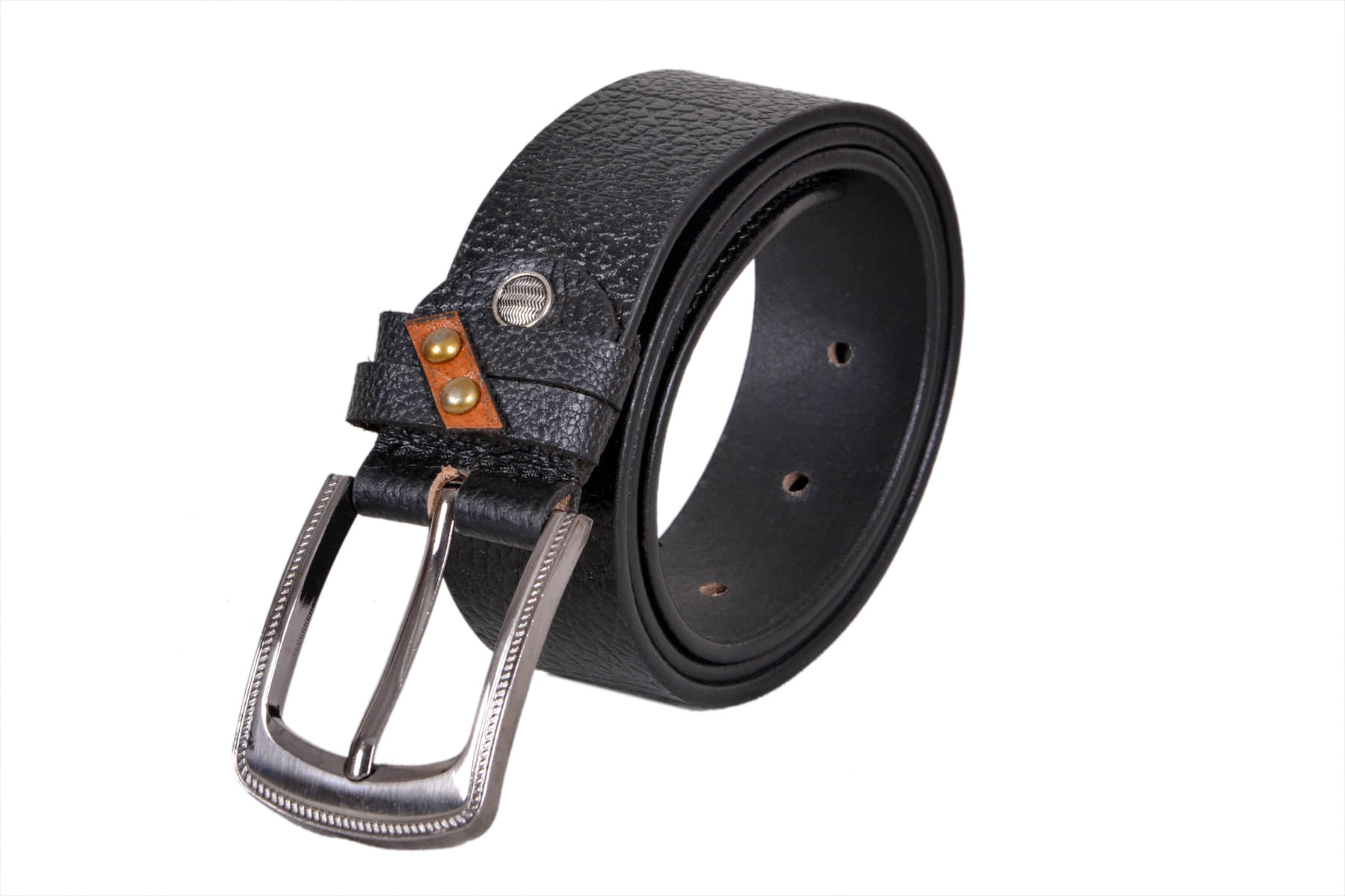 LEATHER COOPER - Black Leather Men's Formal Belt ( Pack of 1 )