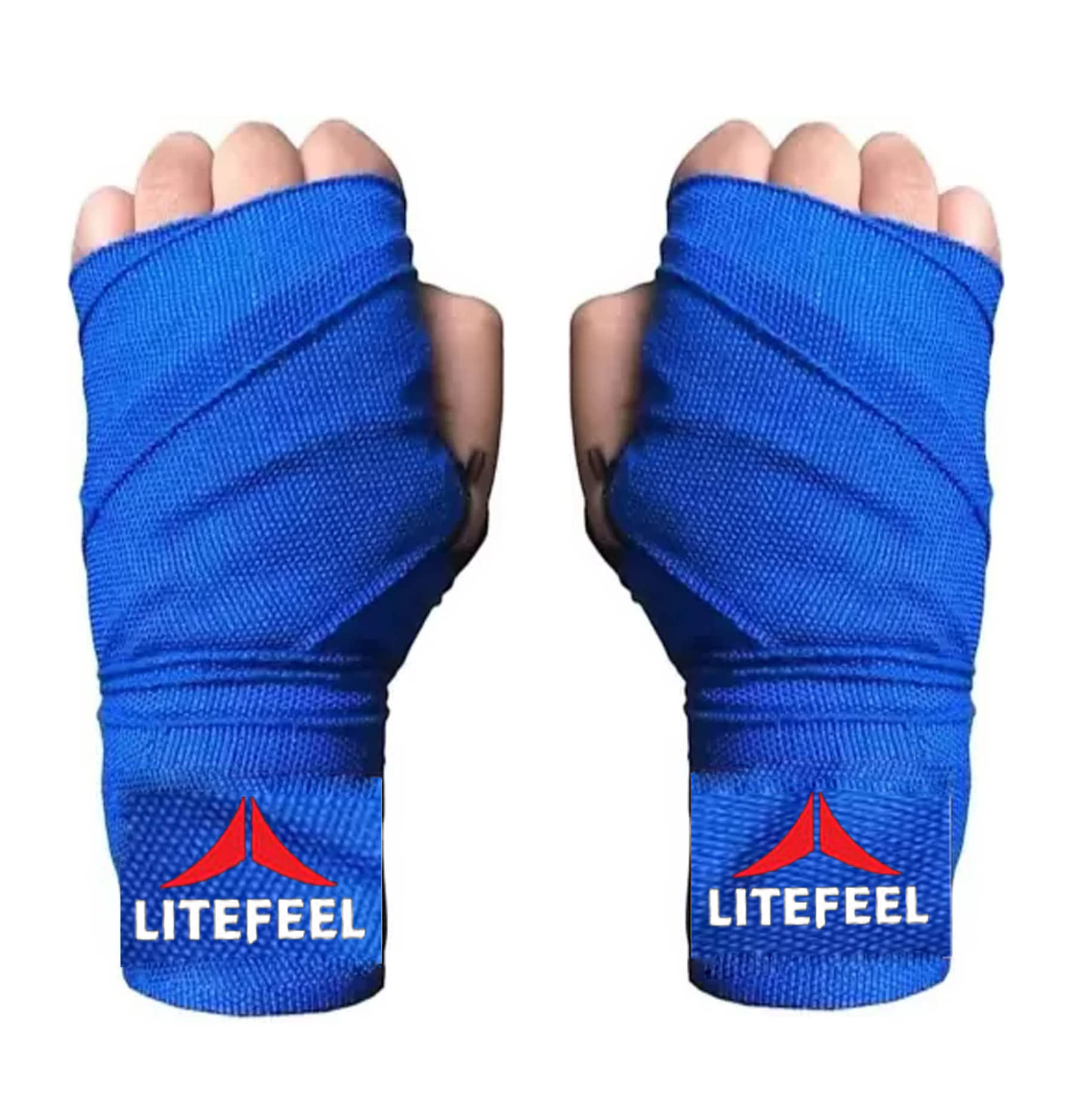 LITE FEEL Blue Cotton Hand Wrap ( Pack of 1 ) - Sports and Fitness Equipment | Buy online on ZillyBuy