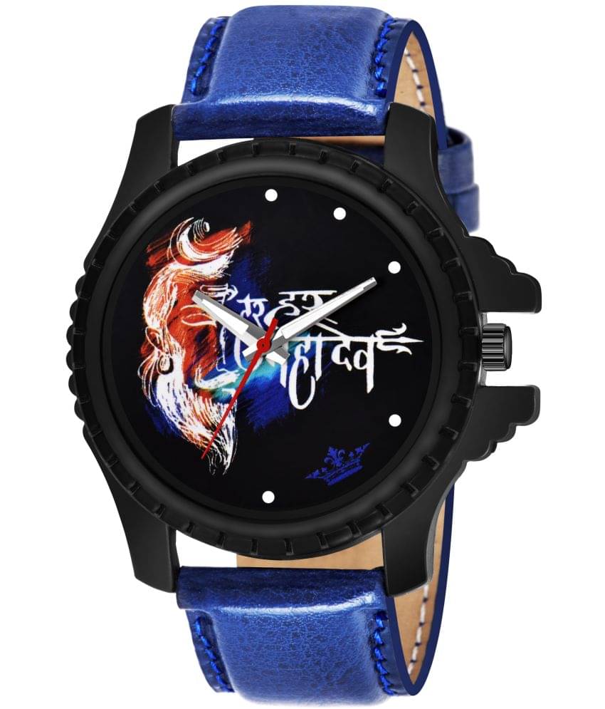 Lorem Blue Leather Analog Men's Watch     			Lorem Blue Leather Analog Men's Watch
