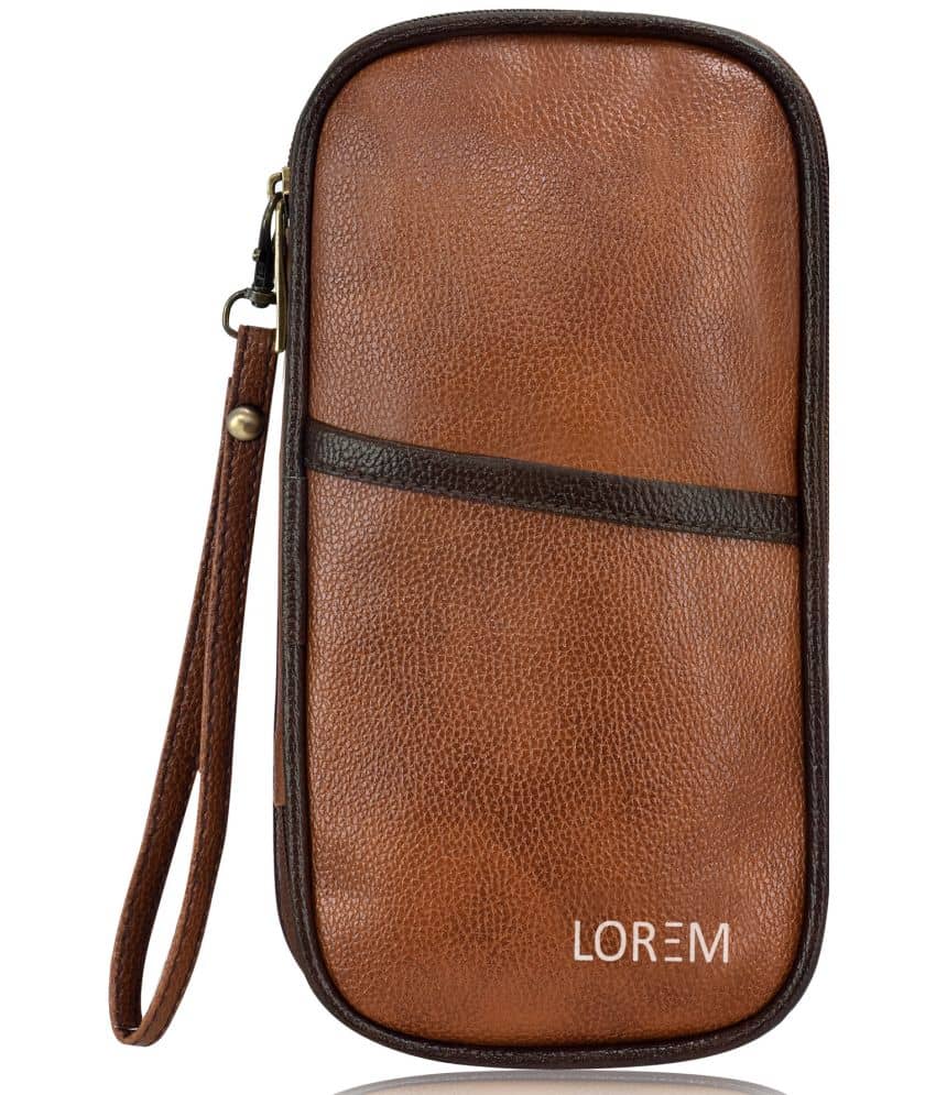 Lorem OG02 Leather Tan Passport Holder - Handbags | Buy online on ZillyBuy
