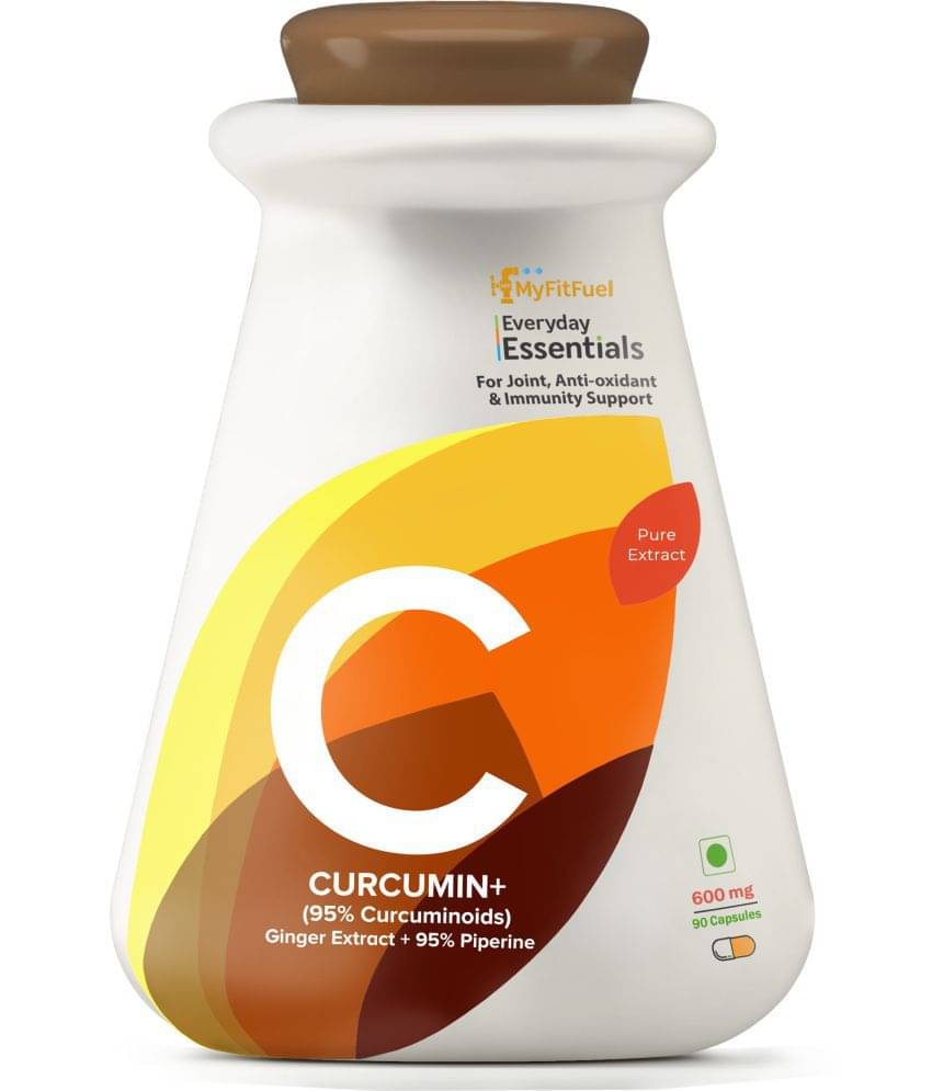 MyFitFuel Curcumin+95% Curcuminoids, Ginger Root Extract &Piperine 600mg 90 Caps 90 no.s Minerals Capsule MyFitFuel Curcumin+95% Curcuminoids, Ginger Root Extract &Piperine 600mg 90 Caps 90 no.s Minerals Capsule