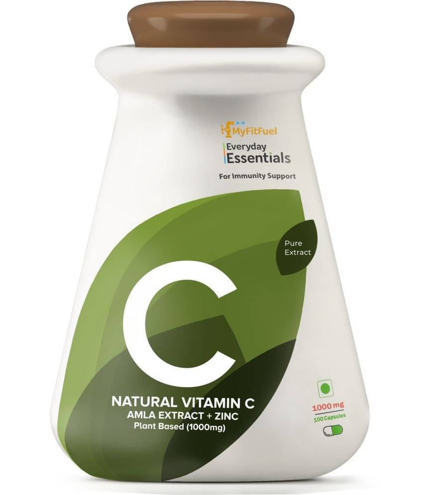 MyFitFuel Natural Vitamin C with Zinc, Plant Based Amla Extract (1000 mg) 100Cap 100 no.s Minerals Capsule MyFitFuel Natural Vitamin C with Zinc, Plant Based Amla Extract (1000 mg) 100Cap 100 no.s Minerals Capsule