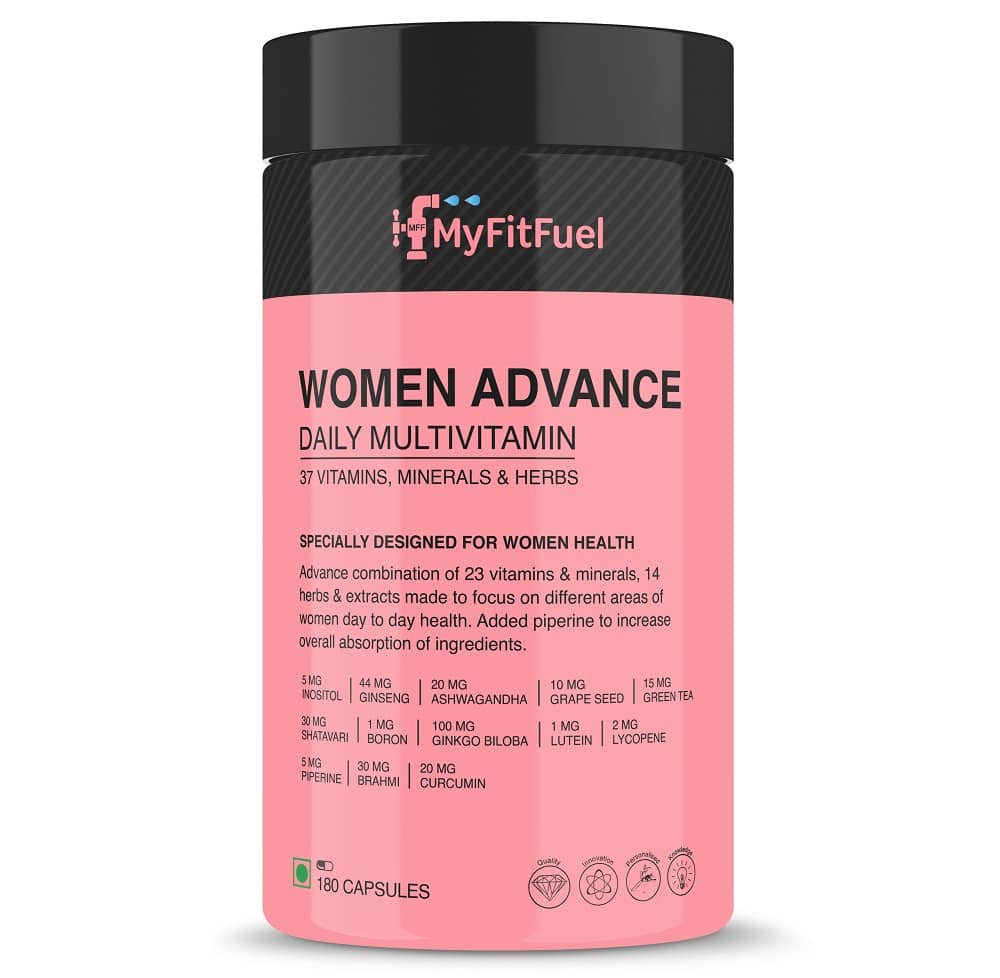 MyFitFuel Women Advance Daily 37 Multivitamin, Minerals Herb Extracts 180 tablet 180 no.s Minerals Tablets