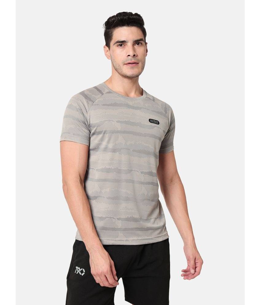     			Olwen Pack of 1 Polyester Regular Fit Men's T-Shirt ( Grey Melange )