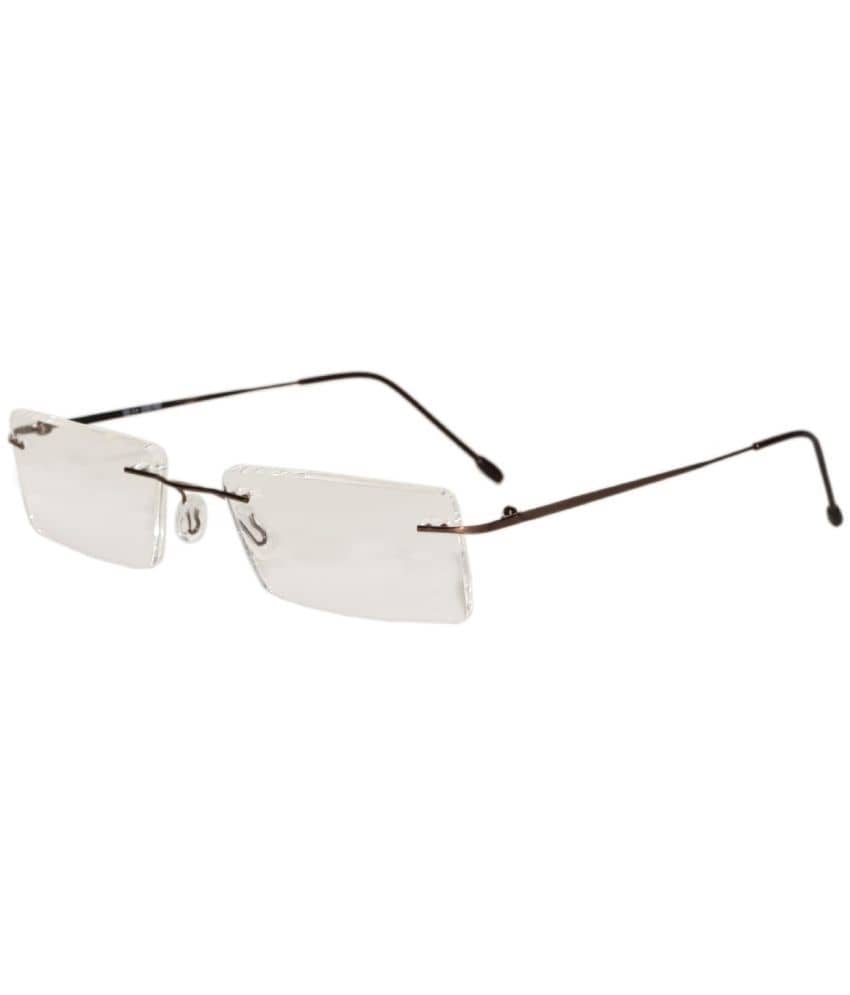 Peter Jones Rectangle Rimless Reading Glasses