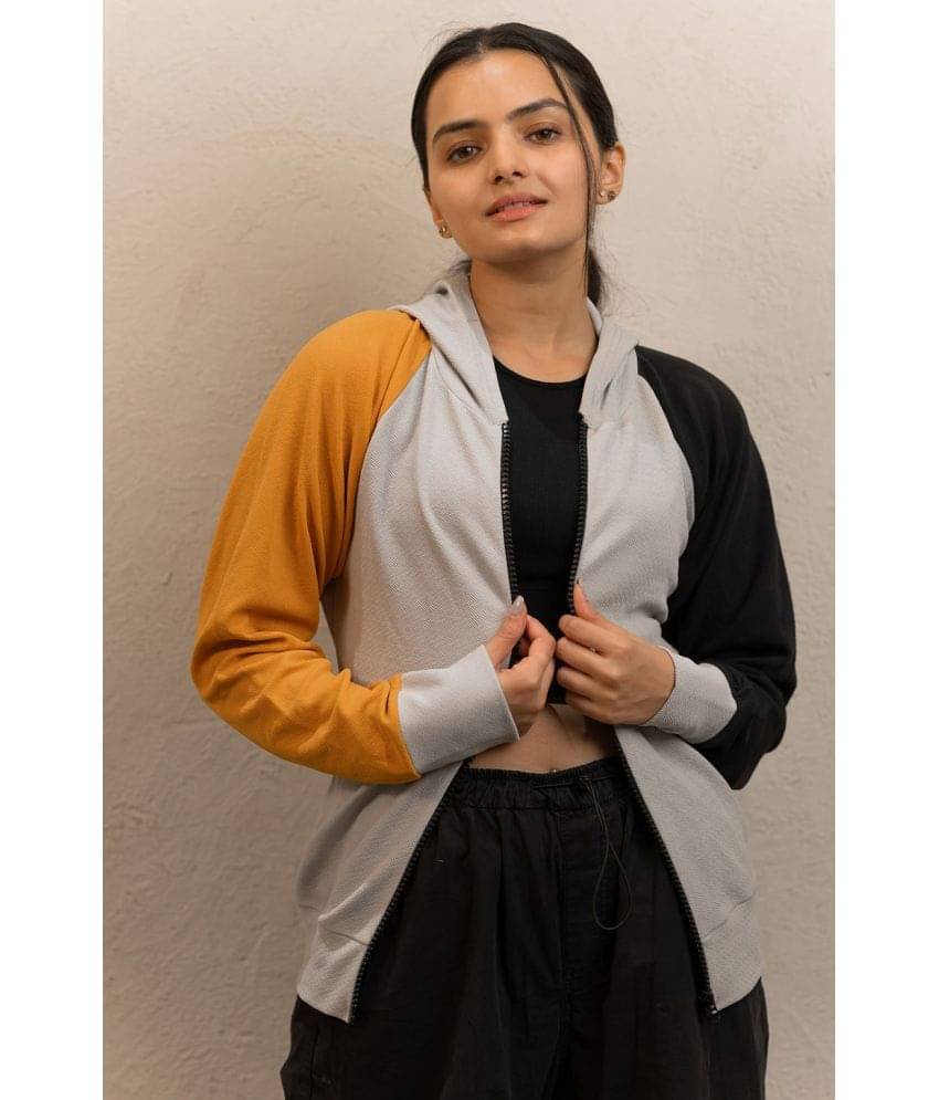 Prettify Cotton Blend Women's Zippered Sweatshirt ( Multi Color ) Prettify Cotton Blend Women's Zippered Sweatshirt ( Multi Color )