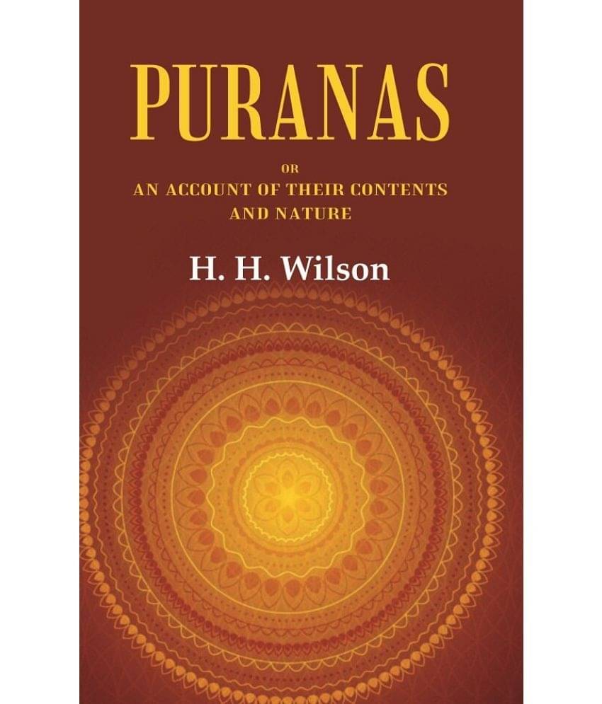     			Puranas or an account of their Contents and Nature [Hardcover]