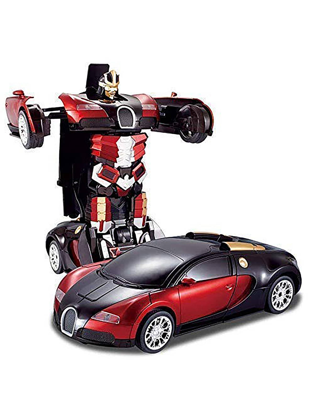     			RAINBOW RIDERS Battery Operated Converting Toy Car to Robot, Robot to Car Automatically with Light and Sound for Boys & Girls Age 2, 3, 4, 5, 6, 7, 8  Multicolour Musical Indoor and Outdoor Toy