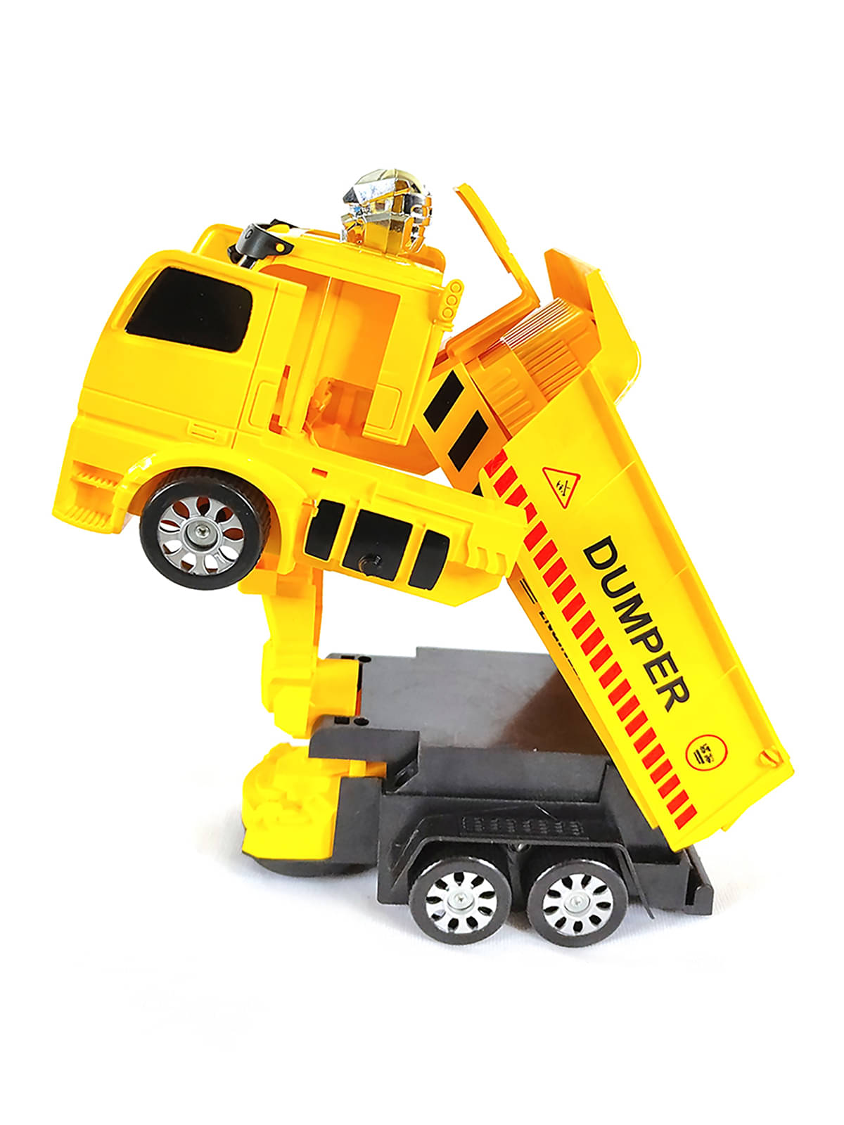     			RAINBOW RIDERS Transformers Engineering Form Deformation Robot Truck || Deform Dumper  Truck /JCB Robot 3MDL Dumper For Kids /Battery Operated Truck For Boys Girls  ,3+Years Children/Plastic  Truck With Light and Music (Multicolor)