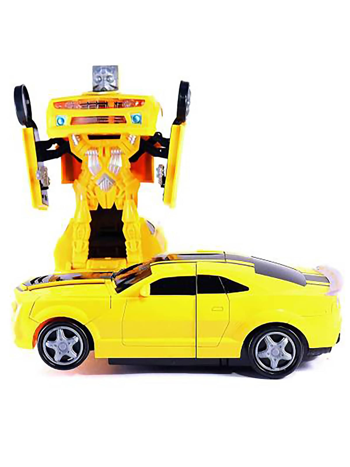     			RAINBOW RIDERS automatic 2-in-1 deformation toy car with light music and bump function (sports car 1)- For  Kids Girls & Boys Age 2, 3, 4, 5, 6, 7, 8 Plastic Battery Operated Toy Multicolour Options Are Available