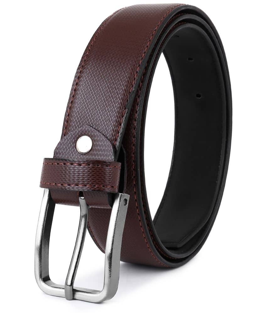 SILKSHOPPING - Brown Synthetic Men's Formal Belt ( Pack of 1 )