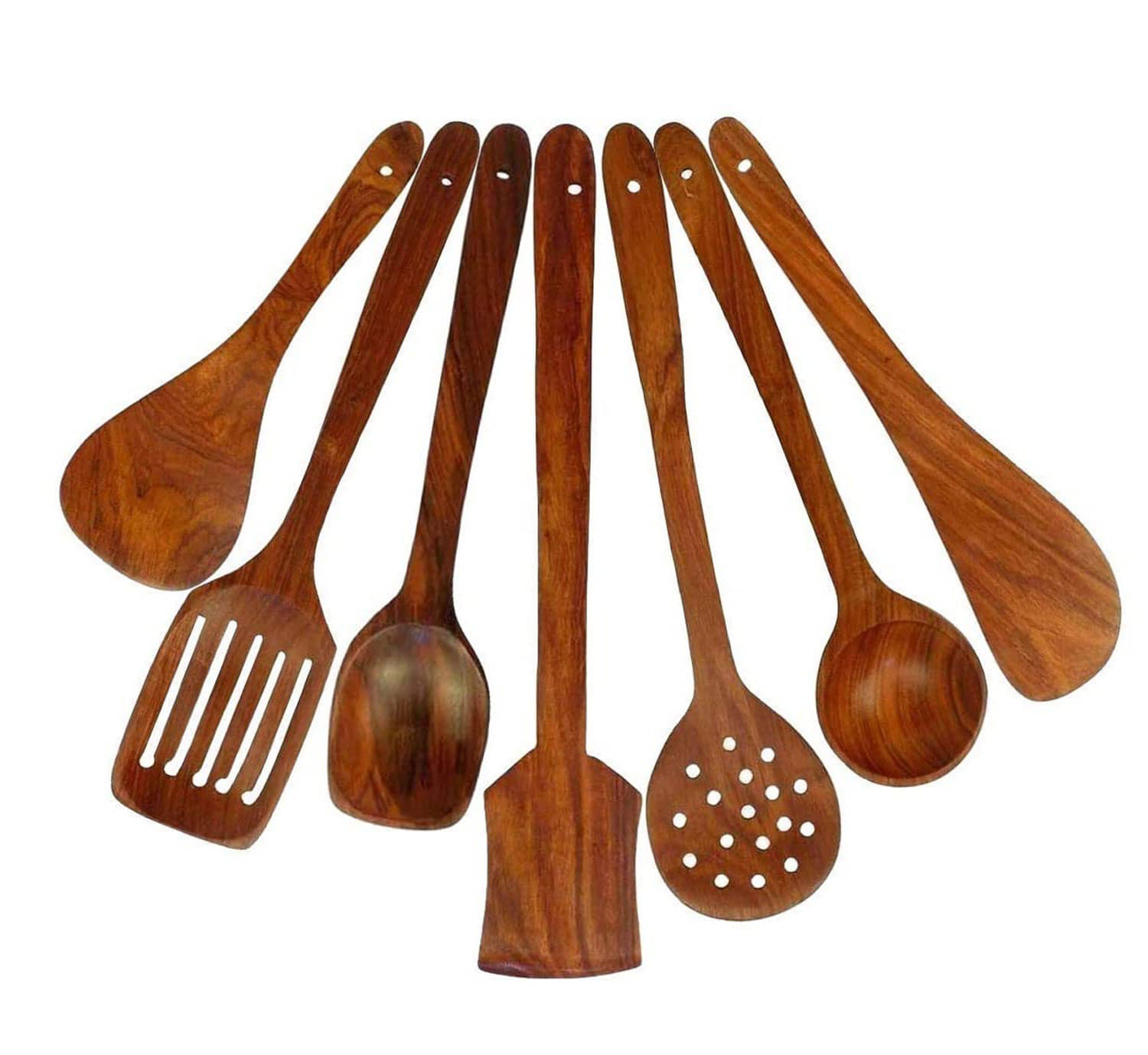 SWH Brown Wood Kitchen Tools