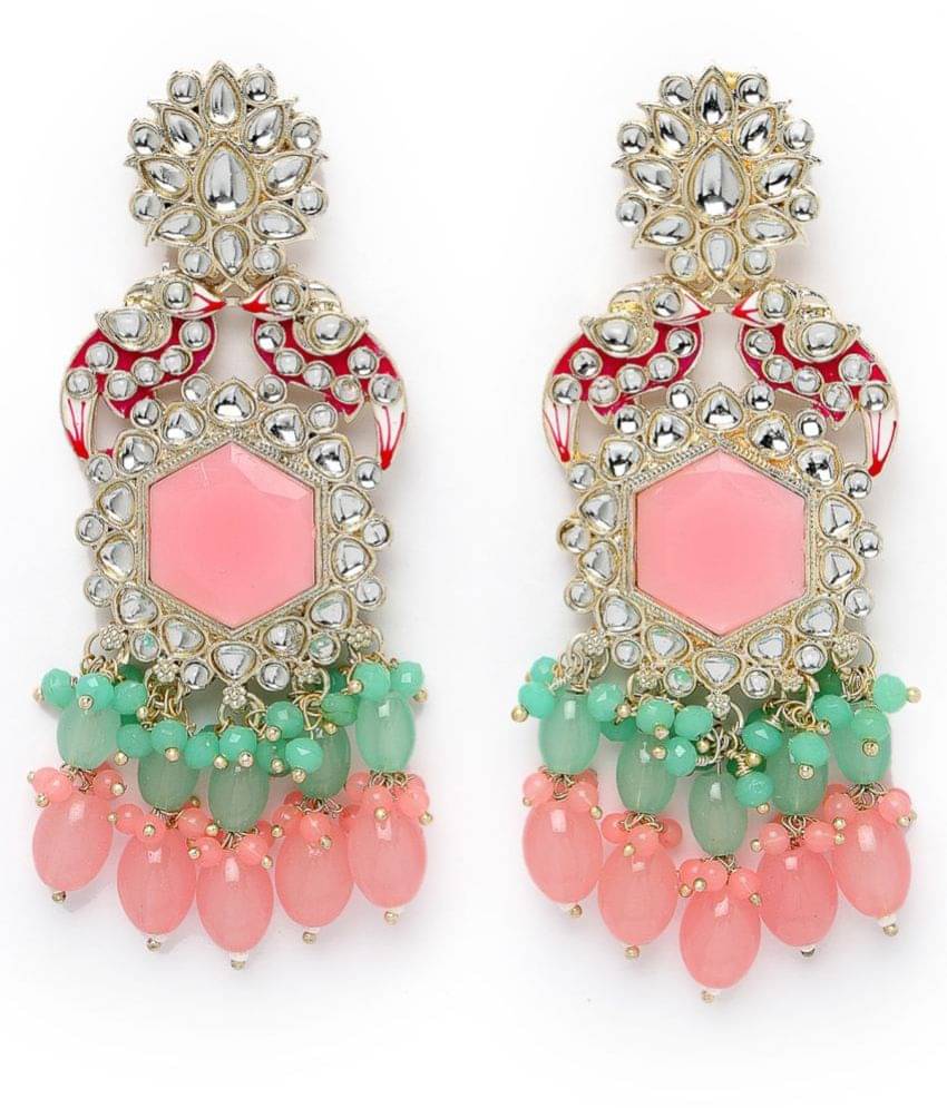     			Studio Sukkhi Multi Color Danglers Earrings ( Pack of 1 )