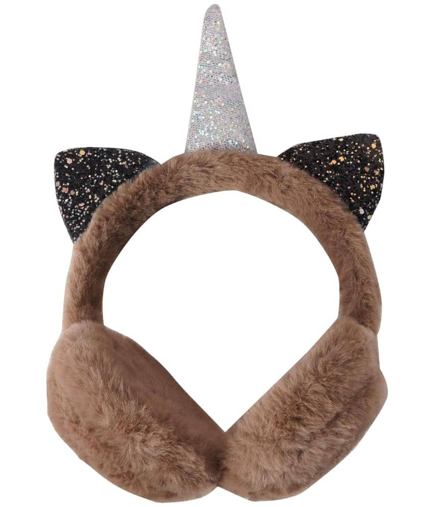 Valdez Unicorn theme Winters outdoor wear Ear Muffs / Ear Warmer Warm Faux Fur Ear Cover Earmuffs ( Brown )     			Valdez Unicorn theme Winters outdoor wear Ear Muffs / Ear Warmer Warm Faux Fur Ear Cover Earmuffs ( Brown )