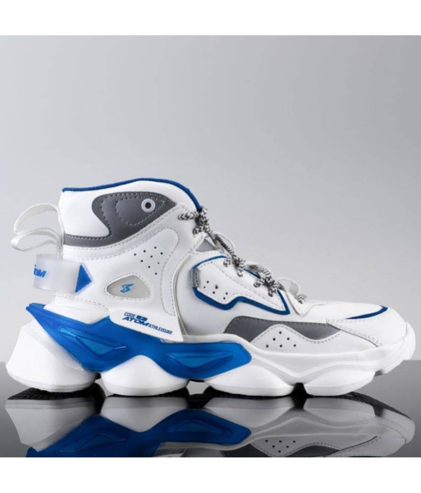     			ATOM Bulldozer White Men's Sneakers