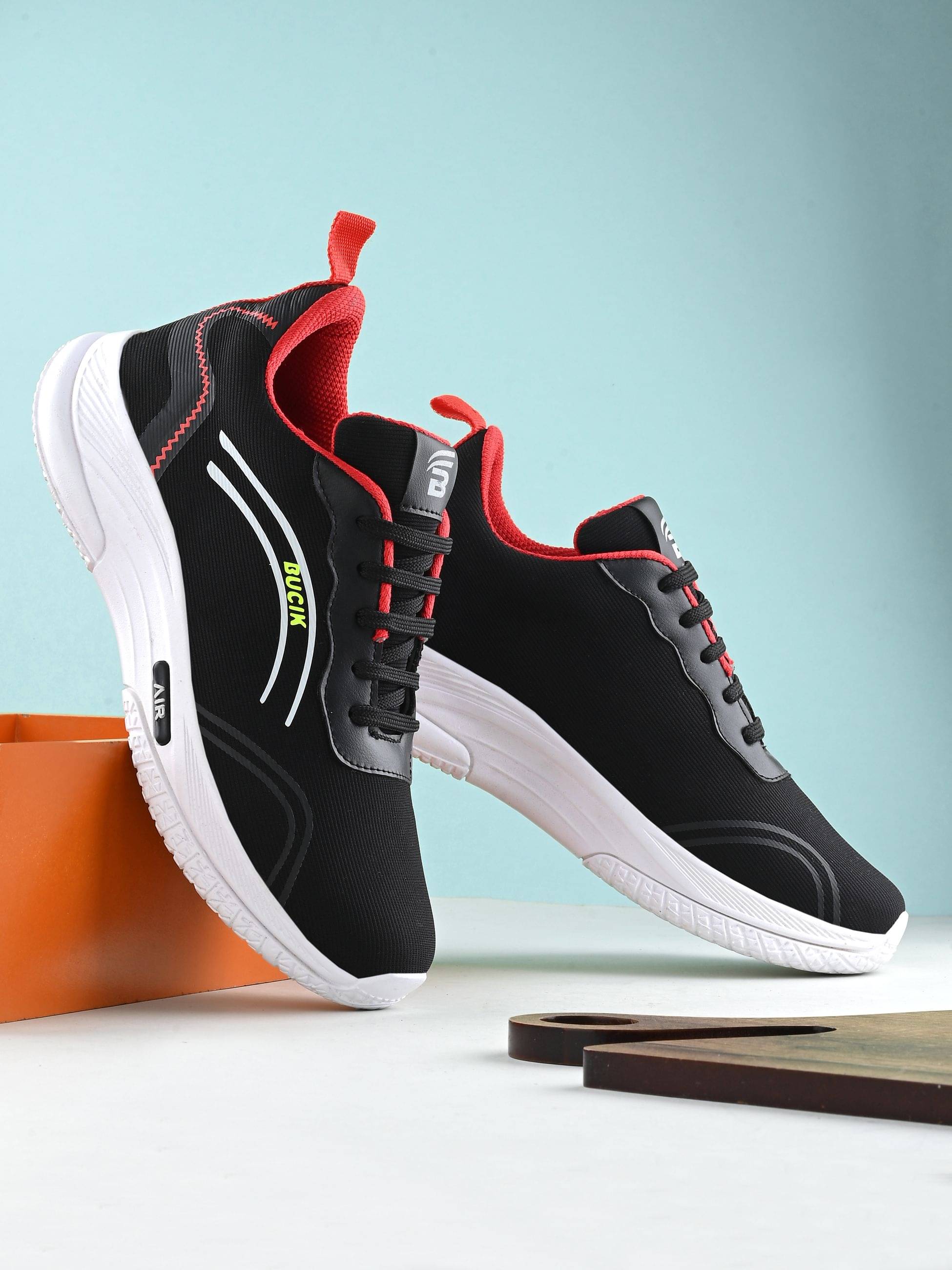     			Bucik - Sports Running Shoes Black Men's Sports Running Shoes