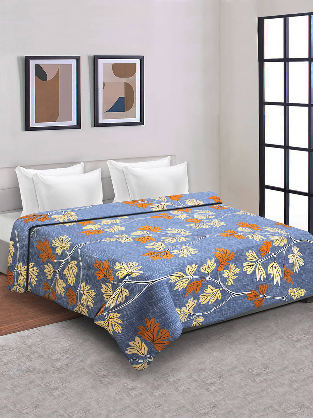 Home Candy Double Poly Cotton Blue Floral Duvet Cover Home Candy Double Poly Cotton Blue Floral Duvet Cover