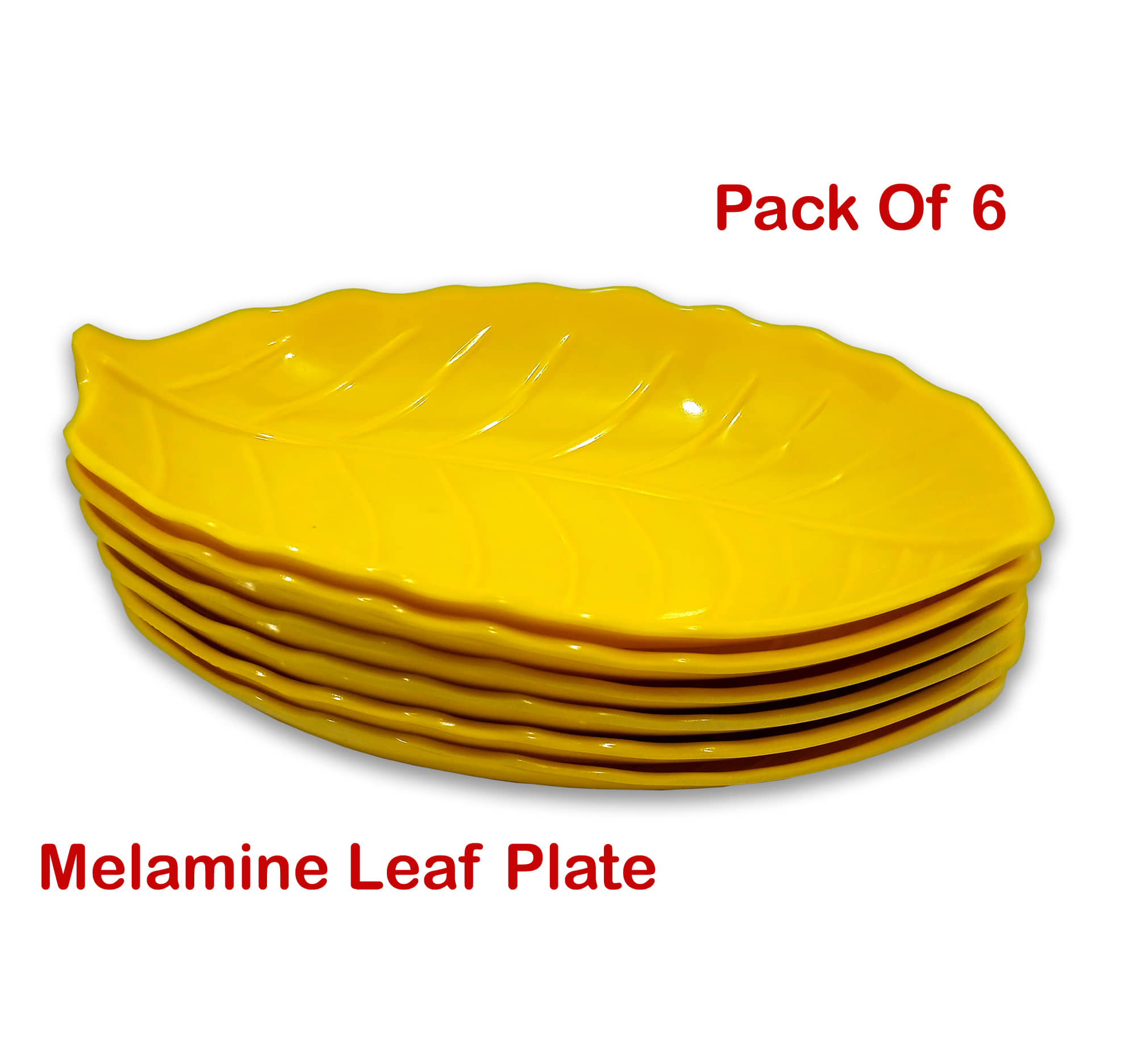 Inpro 6 Pcs Melamine Yellow Platter