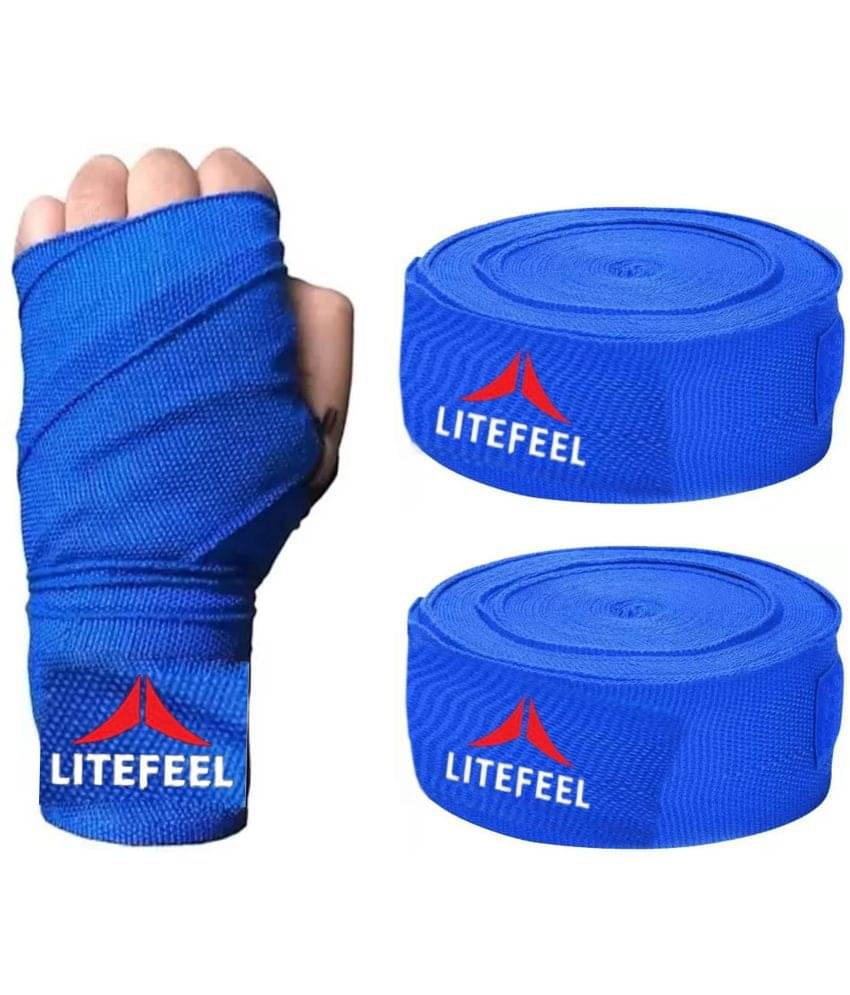 LITE FEEL Blue Cotton Hand Wrap ( Pack of 1 )     			LITE FEEL Blue Cotton Hand Wrap ( Pack of 1 )
