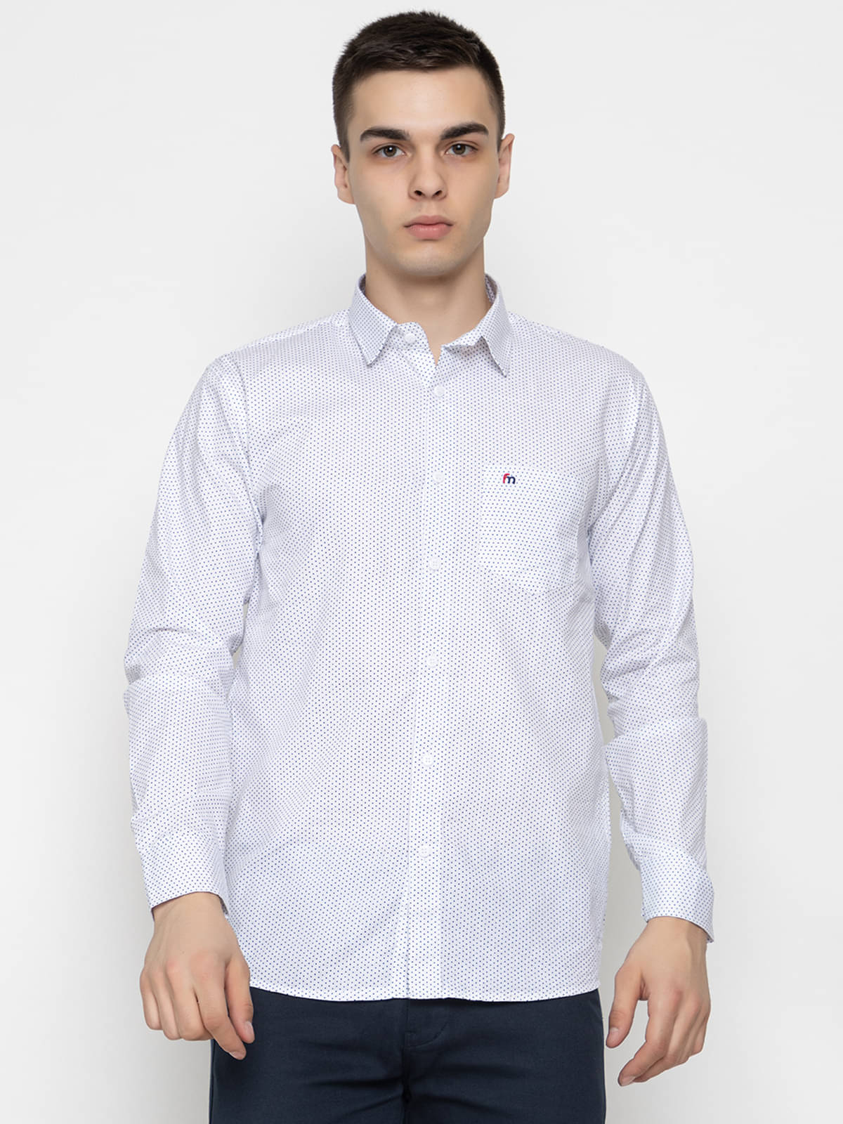 MODERNITY Cotton Blend Regular Fit Printed Full Sleeves Men's Casual Shirt - White ( Pack of 1 ) MODERNITY Cotton Blend Regular Fit Printed Full Sleeves Men's Casual Shirt - White ( Pack of 1 )