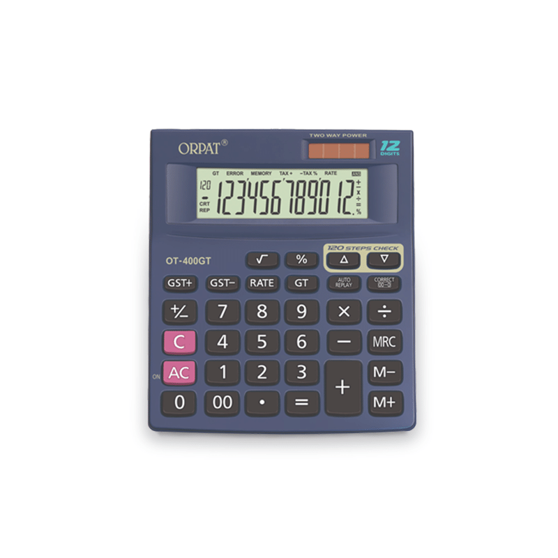     			Orpat Check and Correct Desktop Calculators OT-400GT Dark Grey