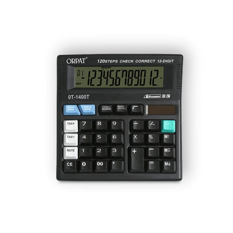     			Orpat Check and Correct Desktop Calculators OT-1400T Black