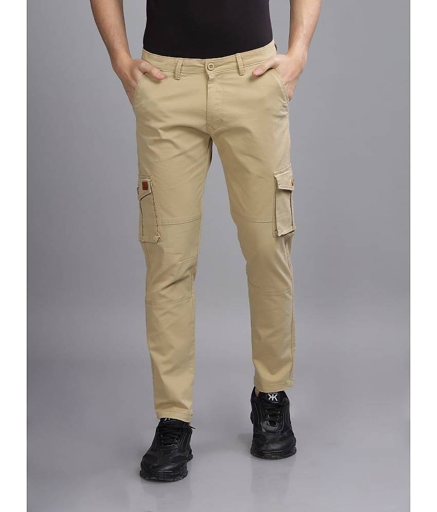 Paul Street Slim Flat Men's Cargos - Silver ( Pack of 1 )