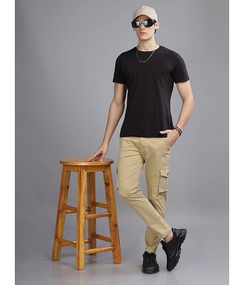 Paul Street Slim Flat Men's Cargos - Silver ( Pack of 1 )