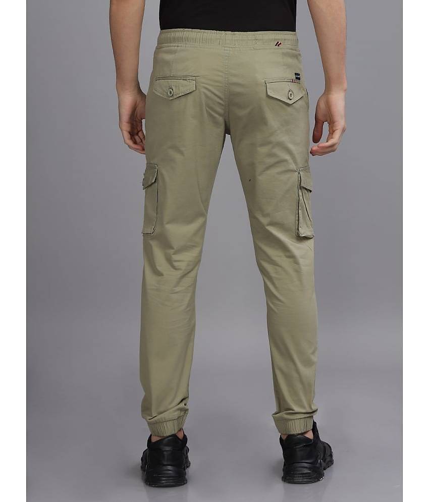 Paul Street Slim Flat Men's Cargos - Green ( Pack of 1 )