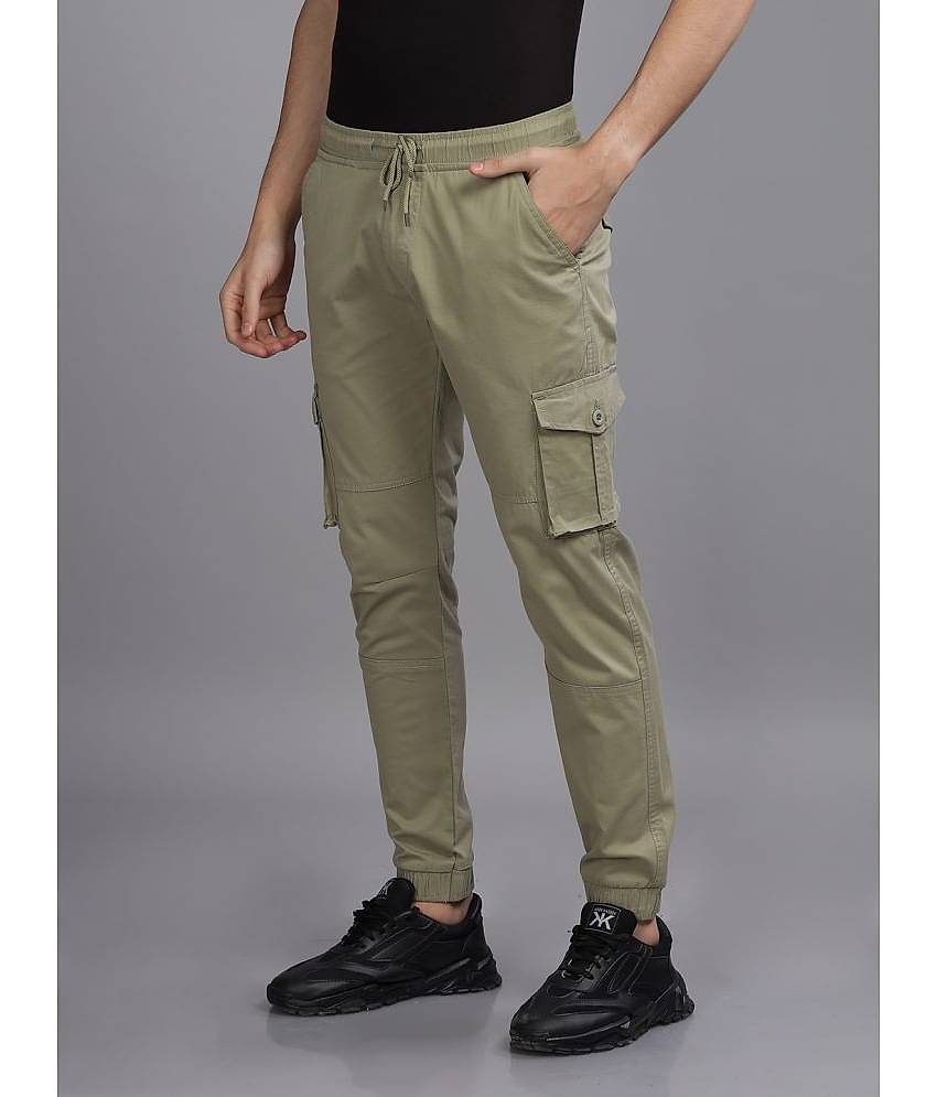 Paul Street Slim Flat Men's Cargos - Green ( Pack of 1 )