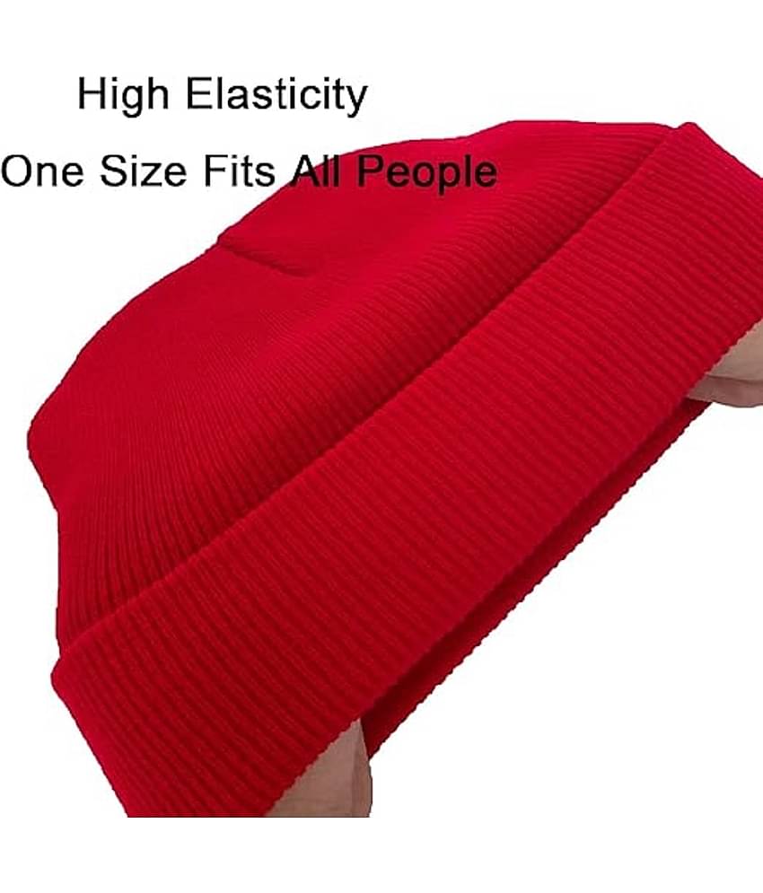 Penyan School Winter Woolen Cap Beanies Warm Cold Weather Beanie Hats for Boys or Girls (4 - 5 Years)