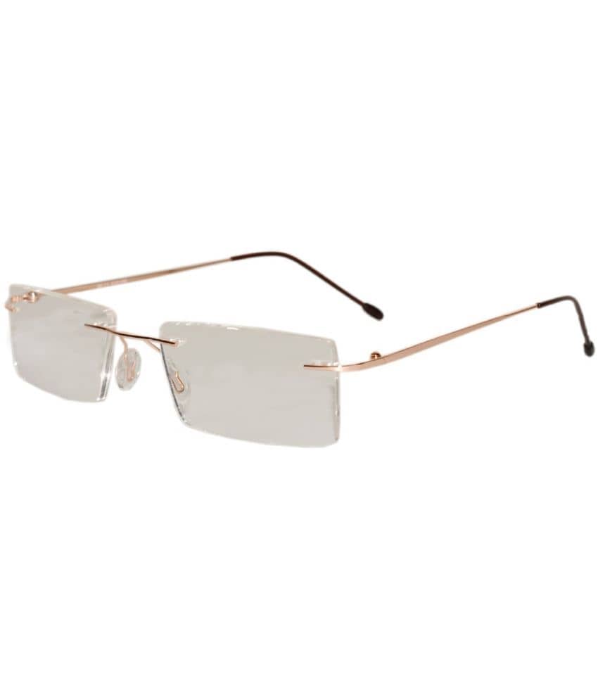 Peter Jones Rectangle Rimless Reading Glasses