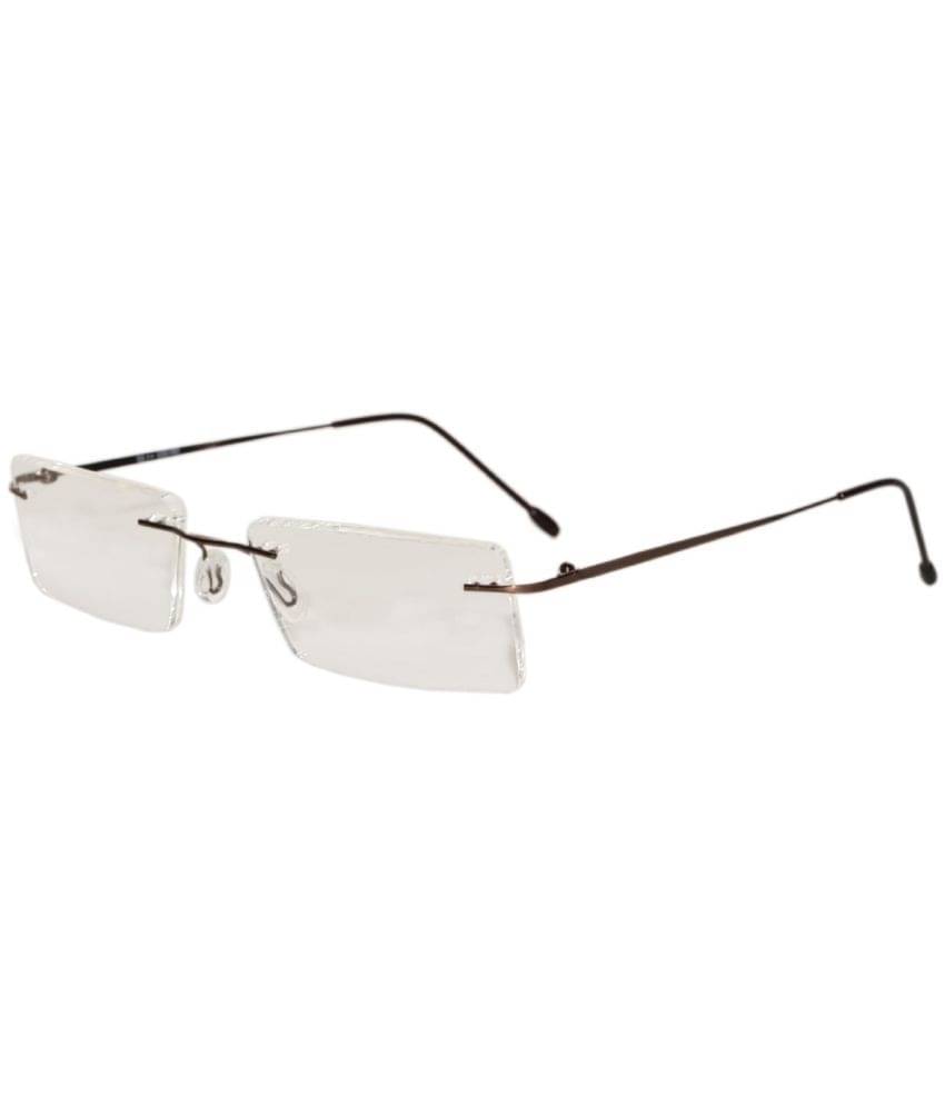     			Peter Jones Rectangle Rimless Reading Glasses