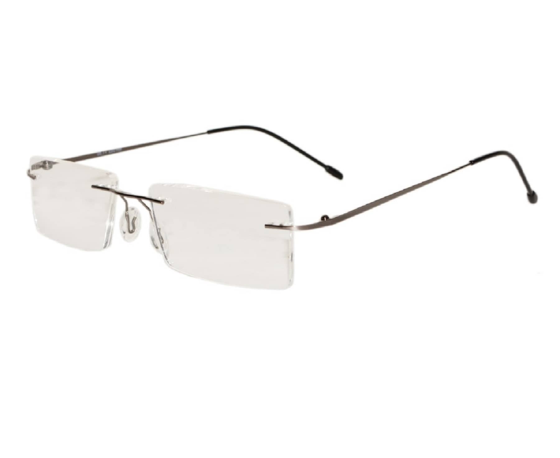 Peter Jones Rectangle Rimless Reading Glasses
