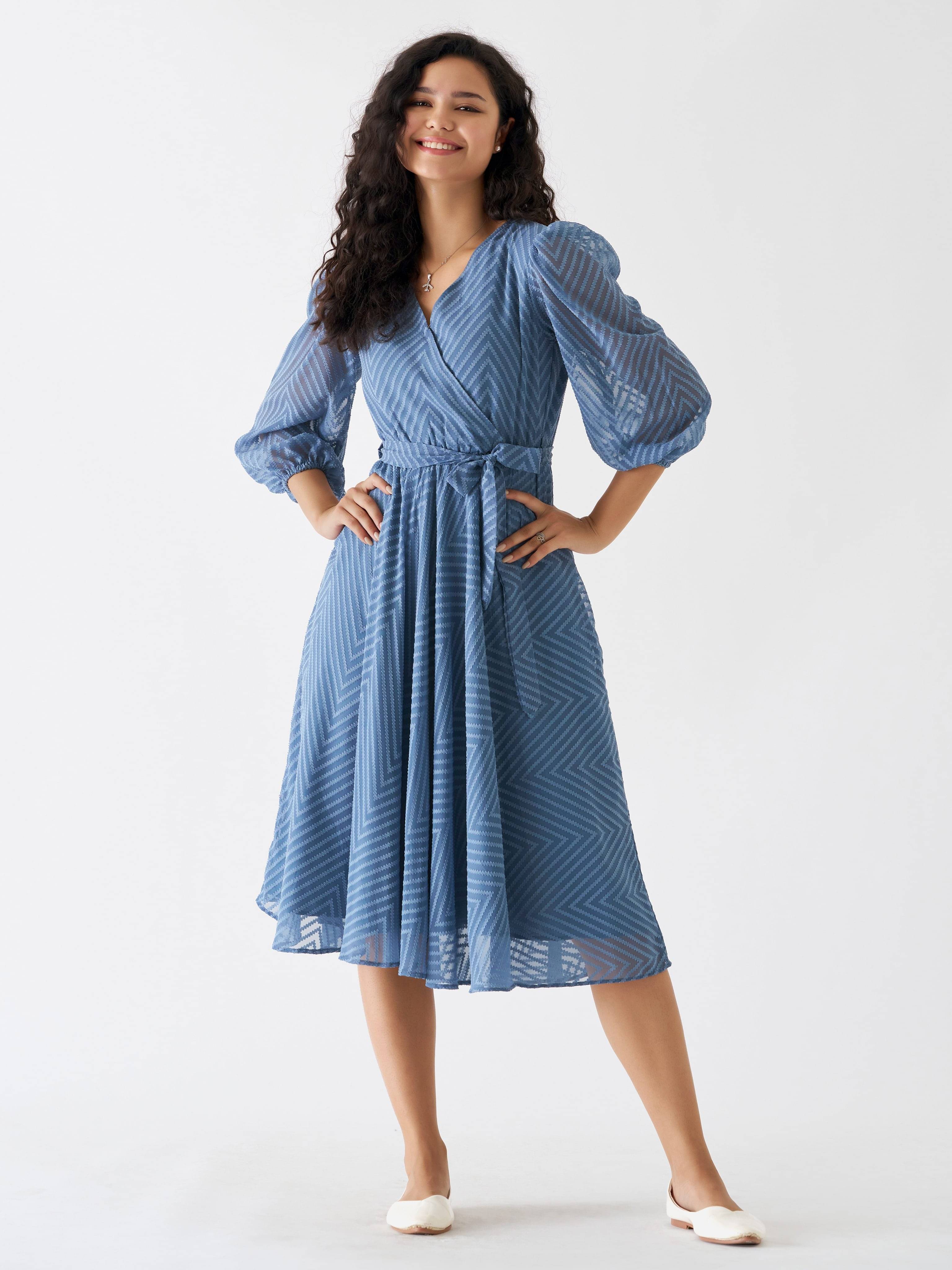 aask Women Polyester Blend Embroidered Fit & Flare Dress ( Silver ) aask Women Polyester Blend Embroidered Fit & Flare Dress ( Silver )