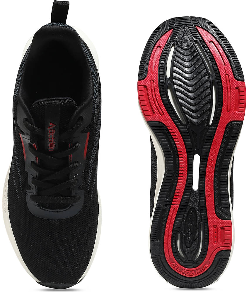 Action Sports Running Shoes Black Men's Sports Running Shoes