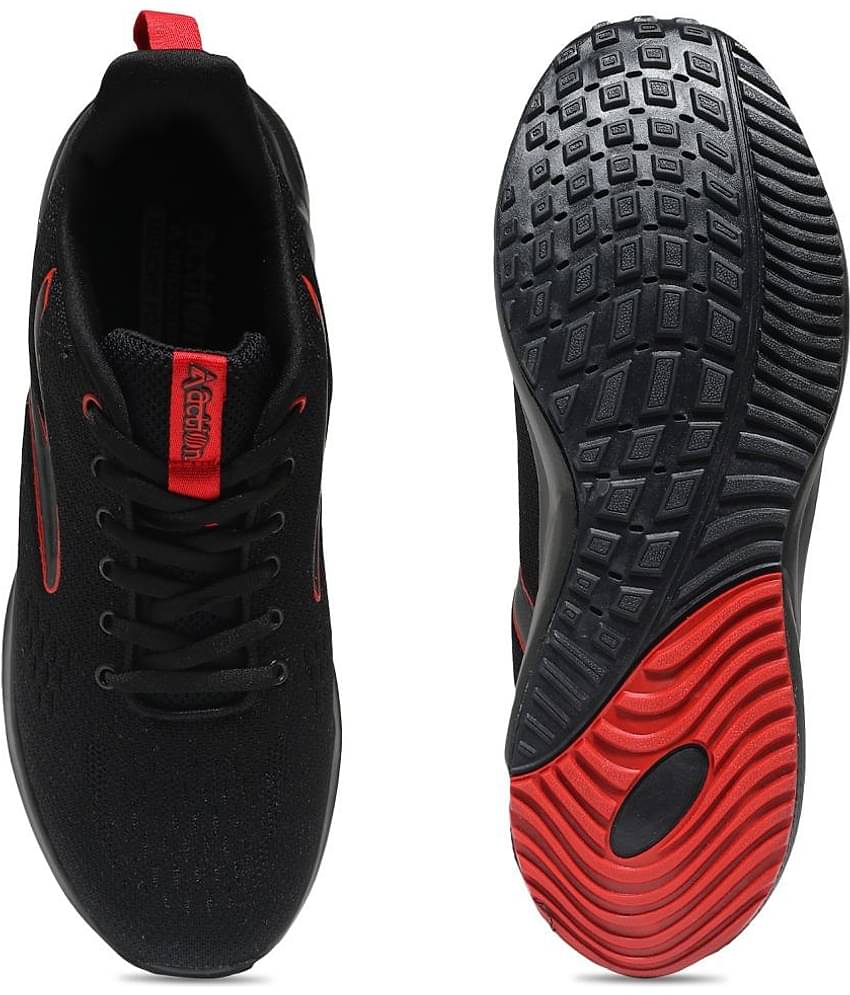 Action Sports Running Shoes Black Men's Sports Running Shoes