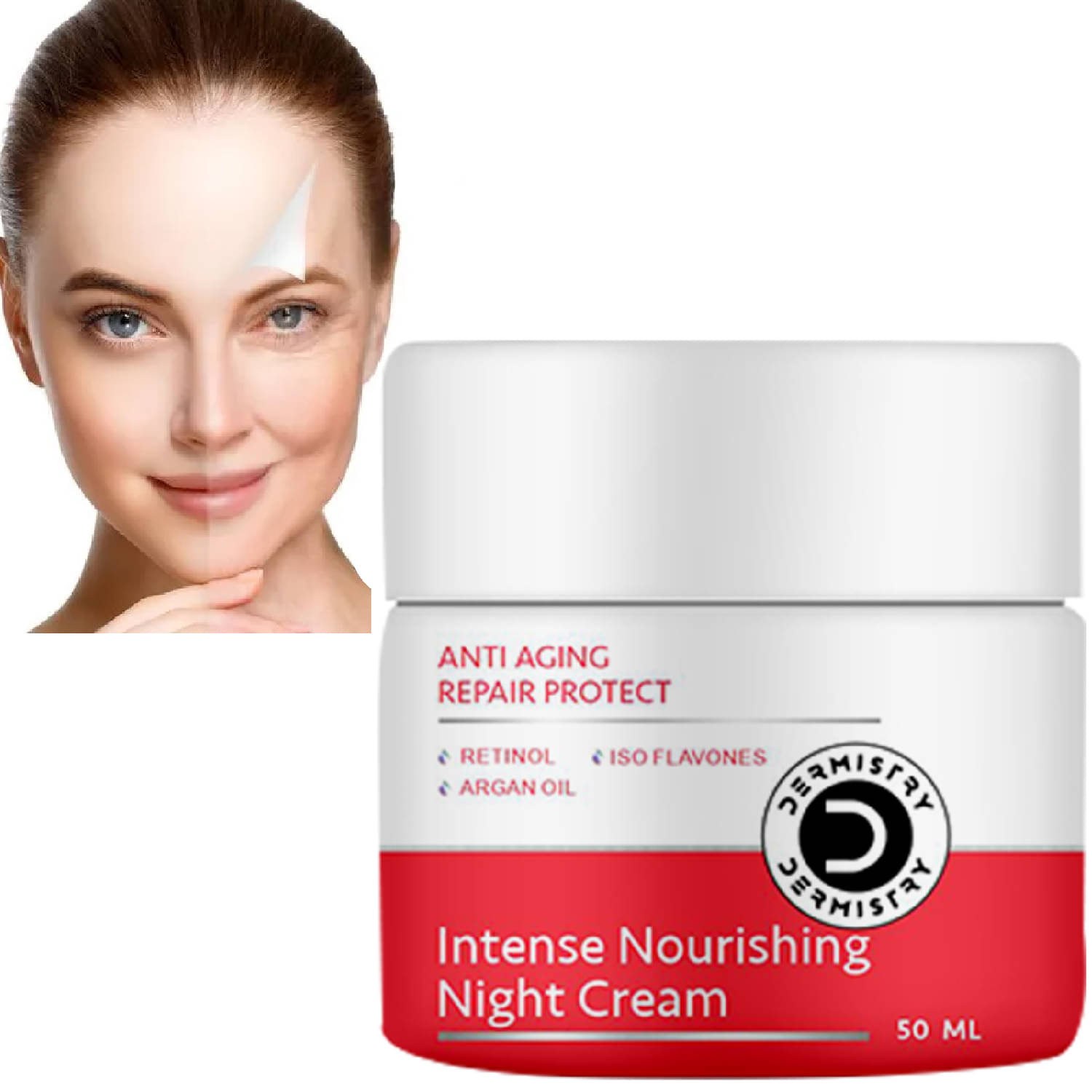 Dermistry Anti Aging Retinol & Argan Oil Night Repair Cream Removes Fine Lines Wrinkles Puffiness Moisturizer Reverses Signs of Ageing Skin Repair Firming Brightening Lightening Transforming Use Capsule Face Wash Mask Pack Serum Facial Kit Crym Tabs-50ml Dermistry Anti Aging Retinol & Argan Oil Night Repair Cream Removes Fine Lines Wrinkles Puffiness Moisturizer Reverses Signs of Ageing Skin Repair Firming Brightening Lightening Transforming Use Capsule Face Wash Mask Pack Serum Facial Kit Crym Tabs-50ml