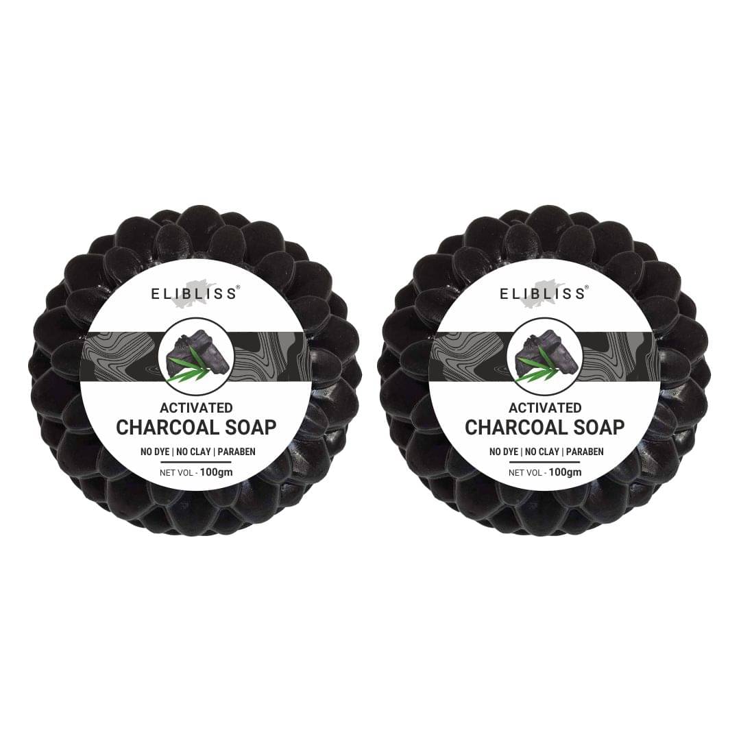 Elibliss Skin Whitening EXFOLIATING ACTIVATED CHARCOAL SOAP Soap for All Skin Type ( Pack of 2 ) Elibliss Skin Whitening EXFOLIATING ACTIVATED CHARCOAL SOAP Soap for All Skin Type ( Pack of 2 )