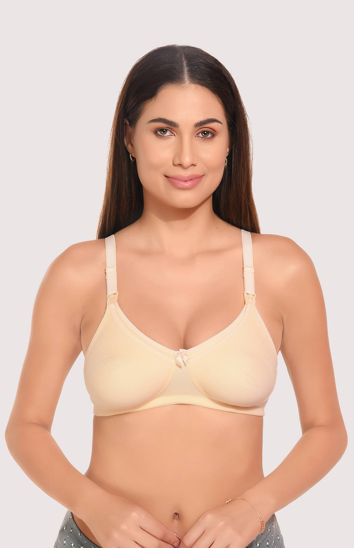 Elina Cotton Non Padded Women's T-Shirt Bra ( Beige ) Elina Cotton Non Padded Women's T-Shirt Bra ( Beige )