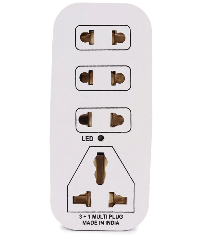     			3+1 Universal Socket Multi-Plug Extension Board with LED Indicator Socket Extension Board