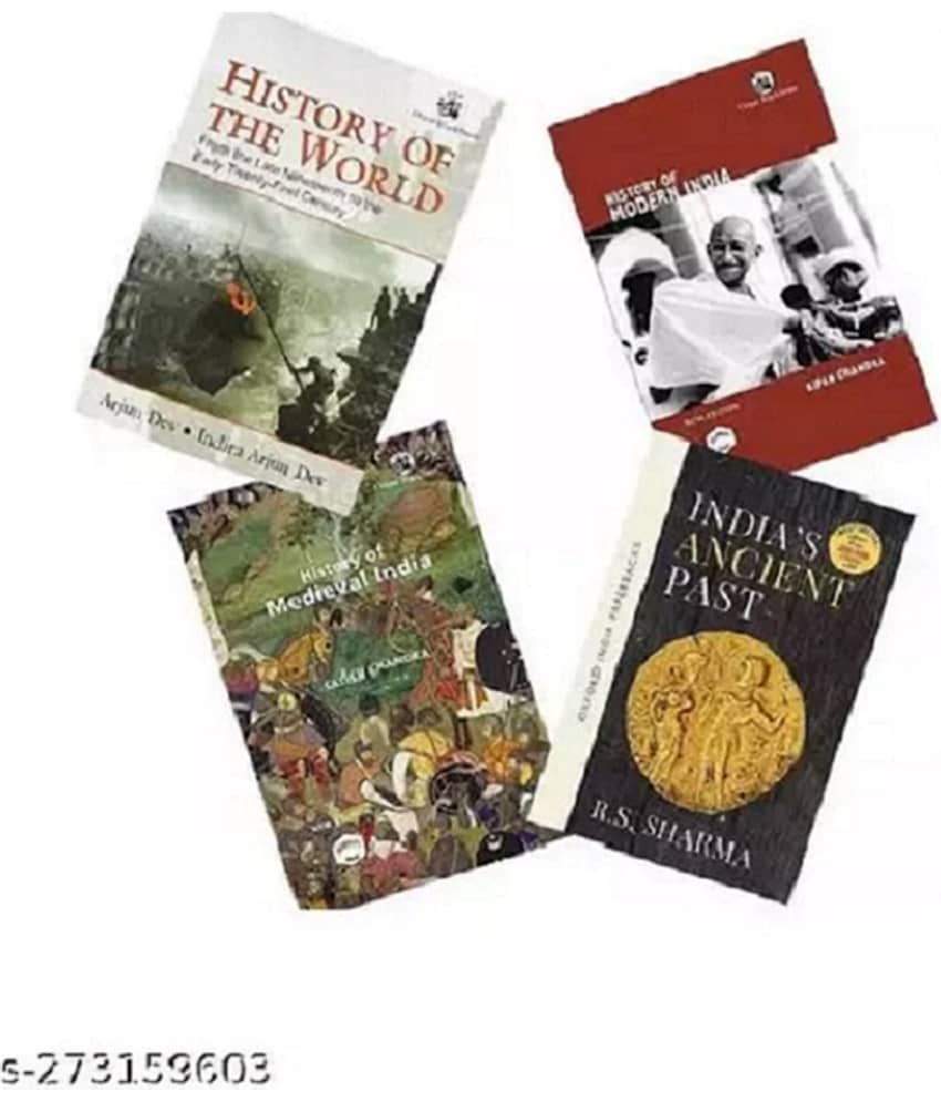 Best Combo Of 4 History book (History of Medieval India + History of Modern India + History of the world+ History of Modern India + India's Ancient Past | By R.S Sharma | Best Suited For Undergraduate Students of History Major and UPSC Aspirants - Stationery | Buy online on ZillyBuy