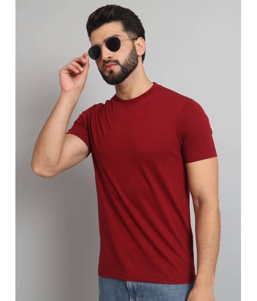     			EMERALD APPAREL TRADING Pack of 1 Cotton Blend Regular Fit Men's T-Shirt ( Red )