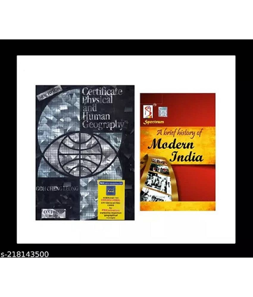 Gc leong geography book latest edition+ Spectrum A brief history of modern India by Rajiv Ahir | UPSC | Civil Services Exam | State Administrative Exams (Combo of 2 Books) - Stationery | Buy online on ZillyBuy